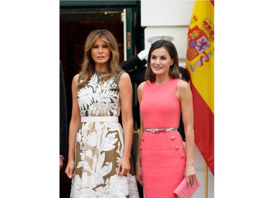 Donald y Melania Trump reciben a los Reyes de España en la Casa Blanca