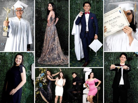 La clase 2020 de la Escuela Bilingüe Valle de Sula celebró su grad de manera virtual, compartiendo entre amigos los recuerdos inolvidables de su high school. Previamente los seniors posaron en un original photo shoot junto a su familia que refleja en imágenes todas sus emociones y alegrías. Fotos cortesía Alex Muñoz