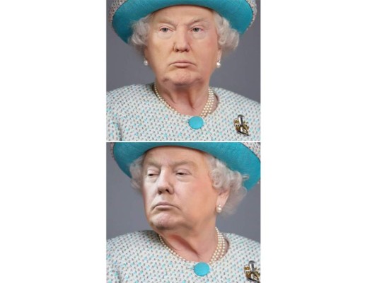 ¡Alguien photoshopeó a Trump en fotos de la Reina Isabel y el resultado es graciosísimo!