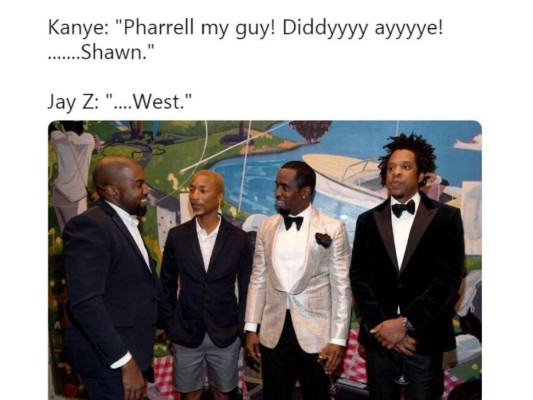 Los mejores memes de Kanye West y Jay Z en el cumpleaños de P. Diddy