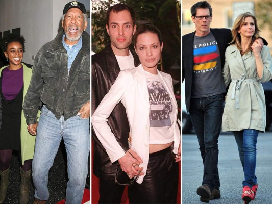Morgan Freeman, Angelina Jolie y Kevin Bacon son algunos de las celebridades que han mantenido relaciones con sus parientes