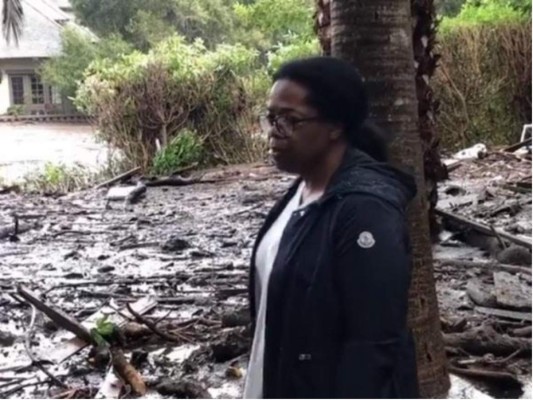 Oprah Winfrey muestra daños que sufrió su hogar