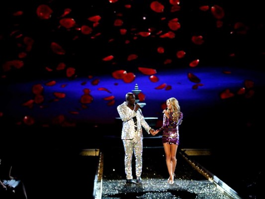 Uno de los momentos más adorables, Seal y Heidi Klum en 2007 usando atuendos contratados. <br/>