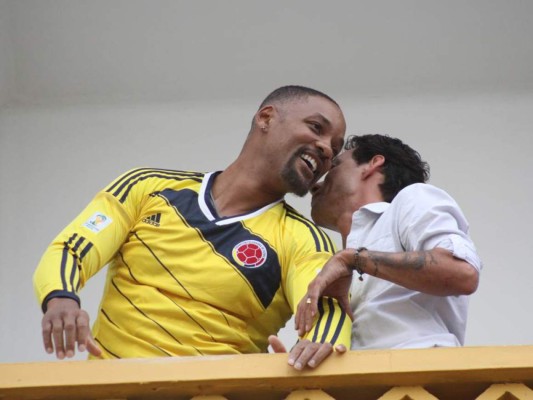 Will Smith celebra con Colombia