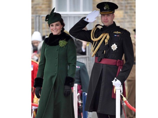 Los Duques de Cambridge durante los festejos del Día de San Patricio