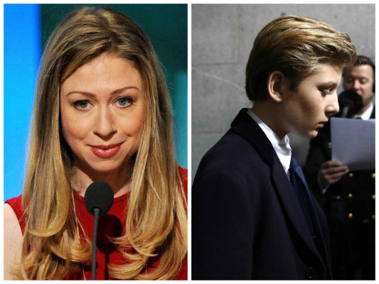 Chelsea Clinton defiende a hijo menor de Trump