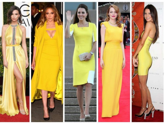 Yellow fever. Alegre y vibrante, el amarillo se ha convertido en un tono básico del armario femenino. Desde las celebs en la alfombra roja hasta la realeza, las famosas saben cómo llevarlo.