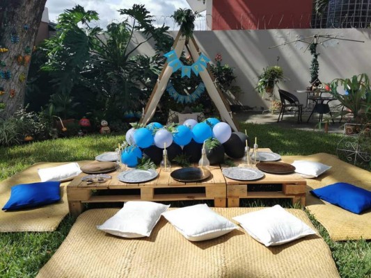 Teepee de cumpleaños.