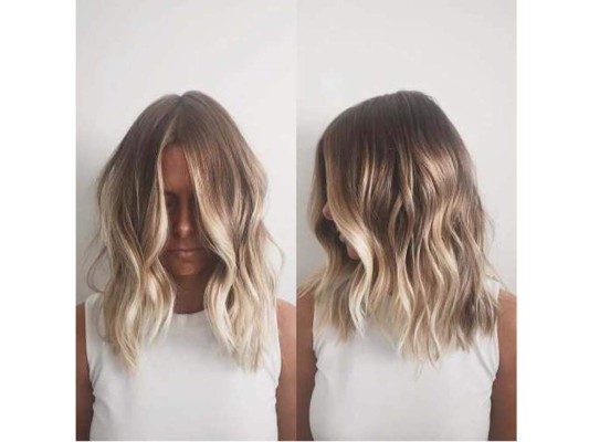 Ondas playeras con efecto ombré