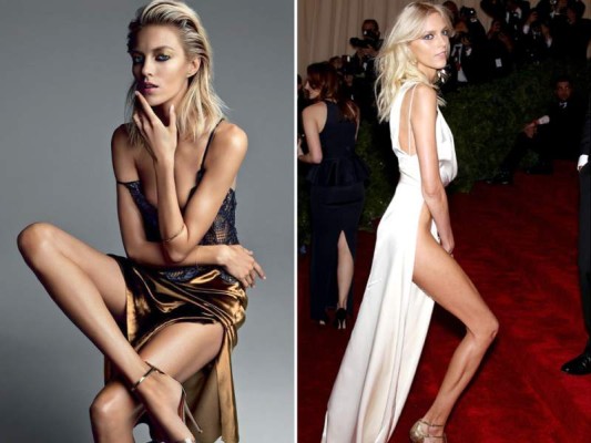 Anja Rubik. En los huesos. La modelo polaca de 30 años quien ha modelado para Givenchy, Christian Dior, Hermès, Valentino, Gucci, H & M, GAP, Lanvin, Balmain, DKNY, Cavalli y Chanel, entre muchas otras marcas. Es una de las modelos más polémicas de la actualidad debido a su peso