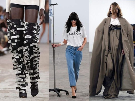 El diseñador coreano, Kimhekim, debutó su colección en las pasarelas del Fashion Show de París. Se inspiró en 'las personas buscadoras de atención pasando el verano en un sanatorio'. Sus piezas consistían de corbatas, blazers, vestidos de organza y catéter intravenosos .