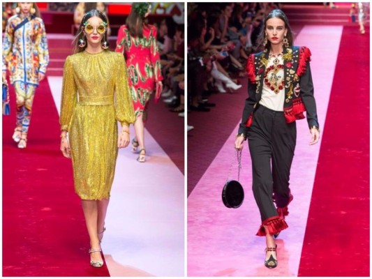 La pasarela de Dolce y Gabbana en Milán Fashion Week