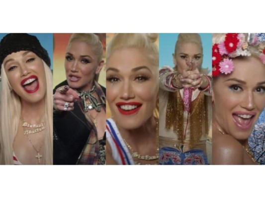 Gwen Stefani recrea sus antiguos looks en su nuevo video musical