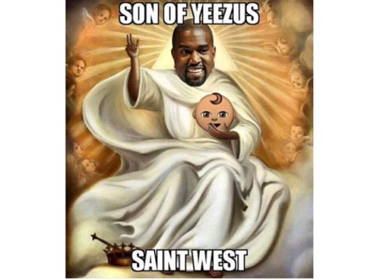Se burlan con memes del nombre del hijo de Kim Kardashian y Kanye West