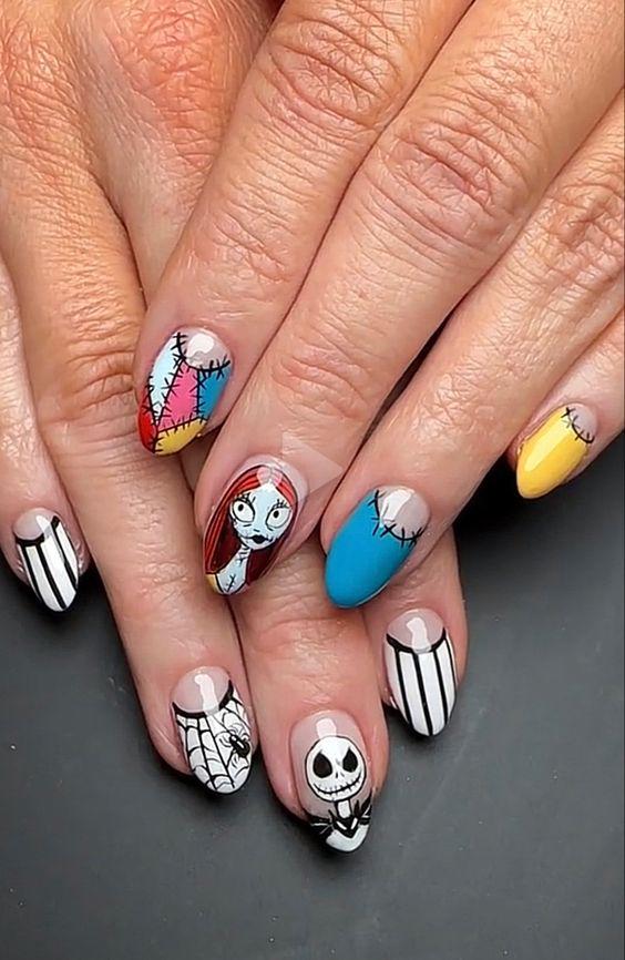 Divertidos diseños de uñas de Halloween