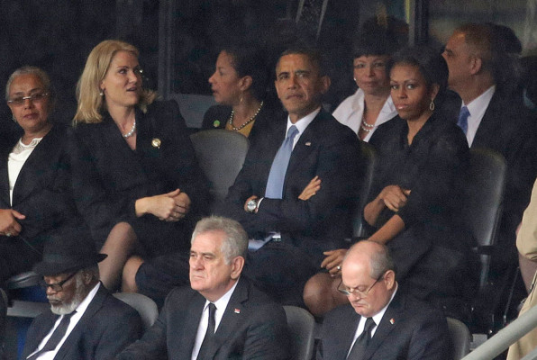 Michelle Obama molesta y ¿celosa?