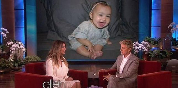 La estrella de la televisión americana Kim Kardashian ha dado a conocer nuevas fotos de su hija, North West, durante una entrevista en el programa «The Ellen DeGeneres Show».