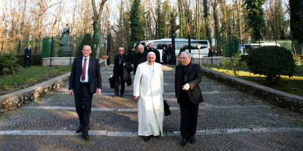 Desde el 9 de marzo el Papa Francisco se encuentra en retiro espiritual junto a otros miembros de la Curia Romana.