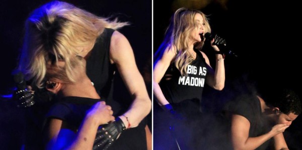 Drake adolorido tras polémico beso de Madonna