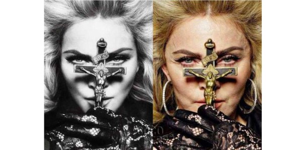 Madonna sin Photoshop