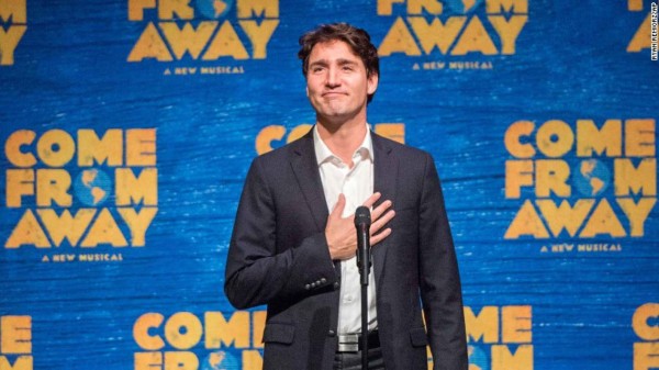 Trudeau recibe a Ivanka Trump en el show de Broadway 'Come From Away'