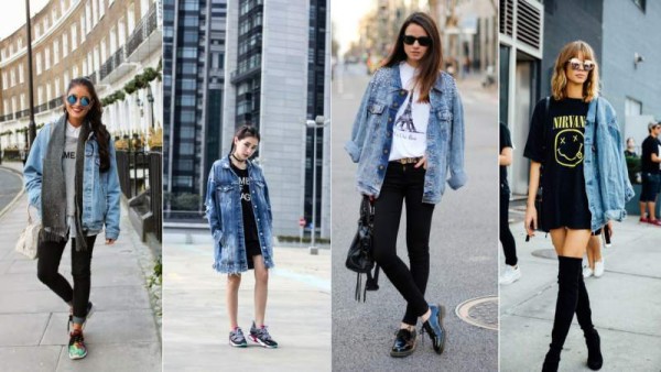 1. OversizedEste estilo ha llegado a ser uno de los favoritos de los fashionistas. No temas en comprar tu chaqueta unas tallas más grandes de lo usual para conseguir el oversized look. 1. OversizedEste estilo ha llegado a ser uno de los favoritos de los fashionistas. No temas en comprar tu chaqueta unas tallas más grandes de lo usual para conseguir el oversized look.