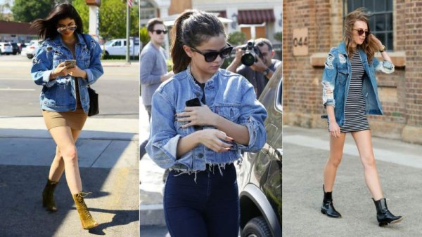 2. RotasConsigue un look más casual y trendy con una denim jacket rota, así sea de lo largo o alrededor de ella. Lucir este estilo es un must.