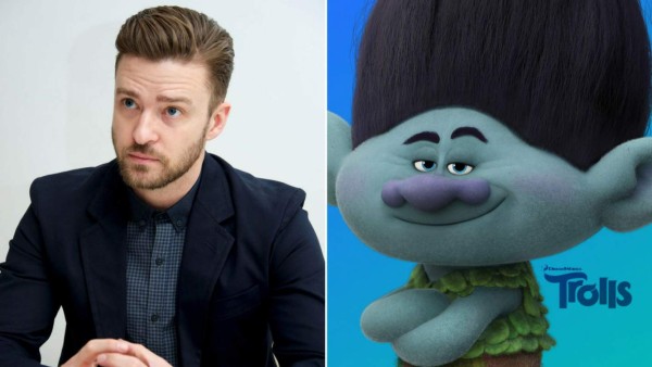 Justin Timberlake es la voz detrás de Branch en la película de Trolls.