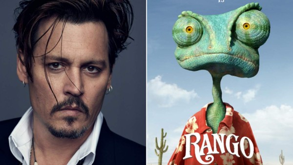 Johnny Depp es la voz de Rango en la película Rango.