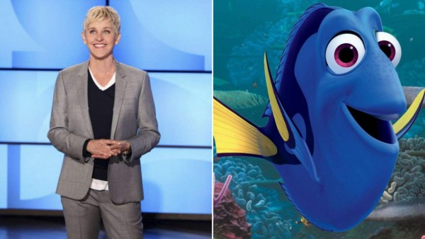 Ellen Degeneres es la voz de Dori.