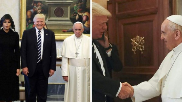 El Papa Francisco hace broma al recibir a Trump en el Vaticano