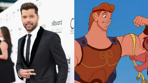 Ricky Martin hace la voz de Hércules en la versión en español de la película de Disney.