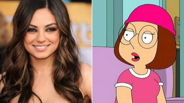 Mila Kunis es la voz detrás de Meg Griffin en la serie Family Guy.