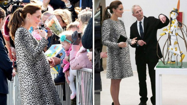 El animal print también ha sido una de sus apuestas durante sus dos embarazos.