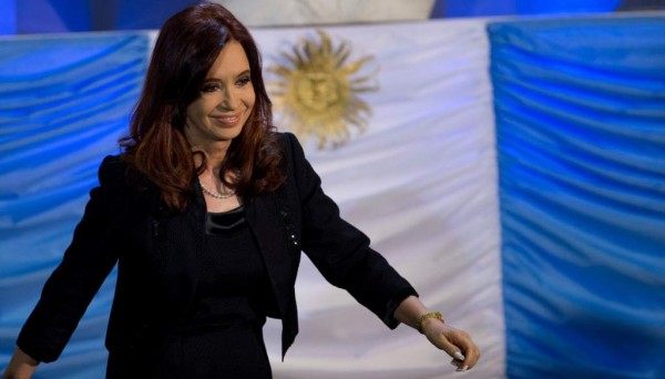Argentina's President Cristina Fernandez gestures during her presentation of a project to reform the judicial system at the government house in Buenos Aires, Argentina, Monday, April 8, 2013.