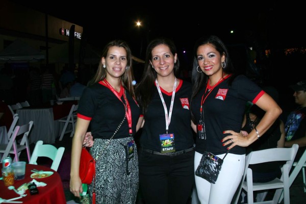 Kathia Chahín, Malena Handal y Andrea Quintana. Foto: Alex Muñoz.