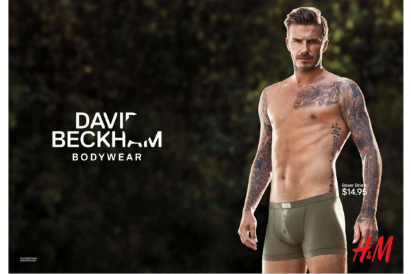 ¡David Beckham en undies!