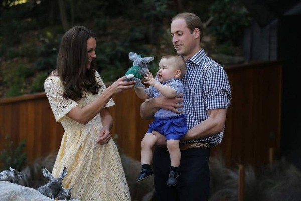 El príncipe George visitó el zoológico de Sidney