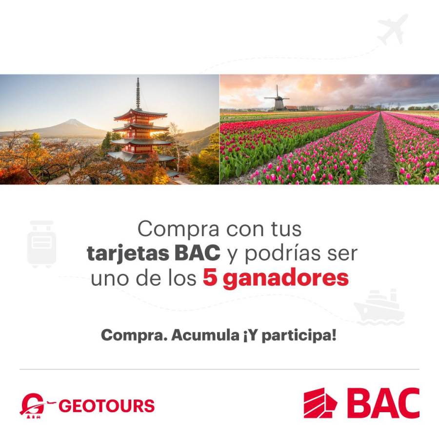 BAC presenta: ¡Da la vuelta al mundo con tus tarjetas BAC! BAC presenta: ¡Da la vuelta al mundo con tus tarjetas BAC!