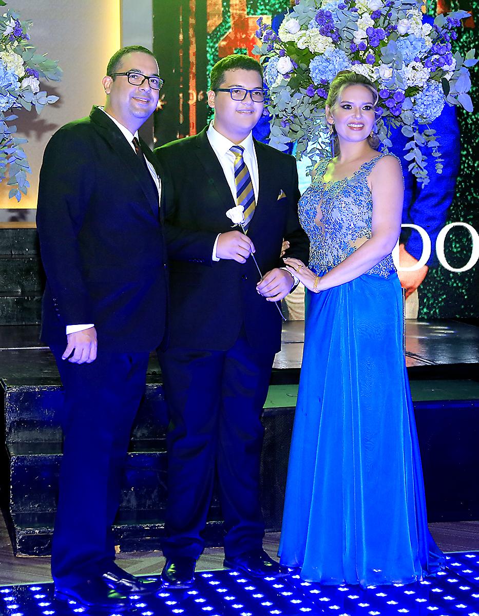 Guido Fajardo, Guido Fajardo Gabrie y Jessica Gabrie.