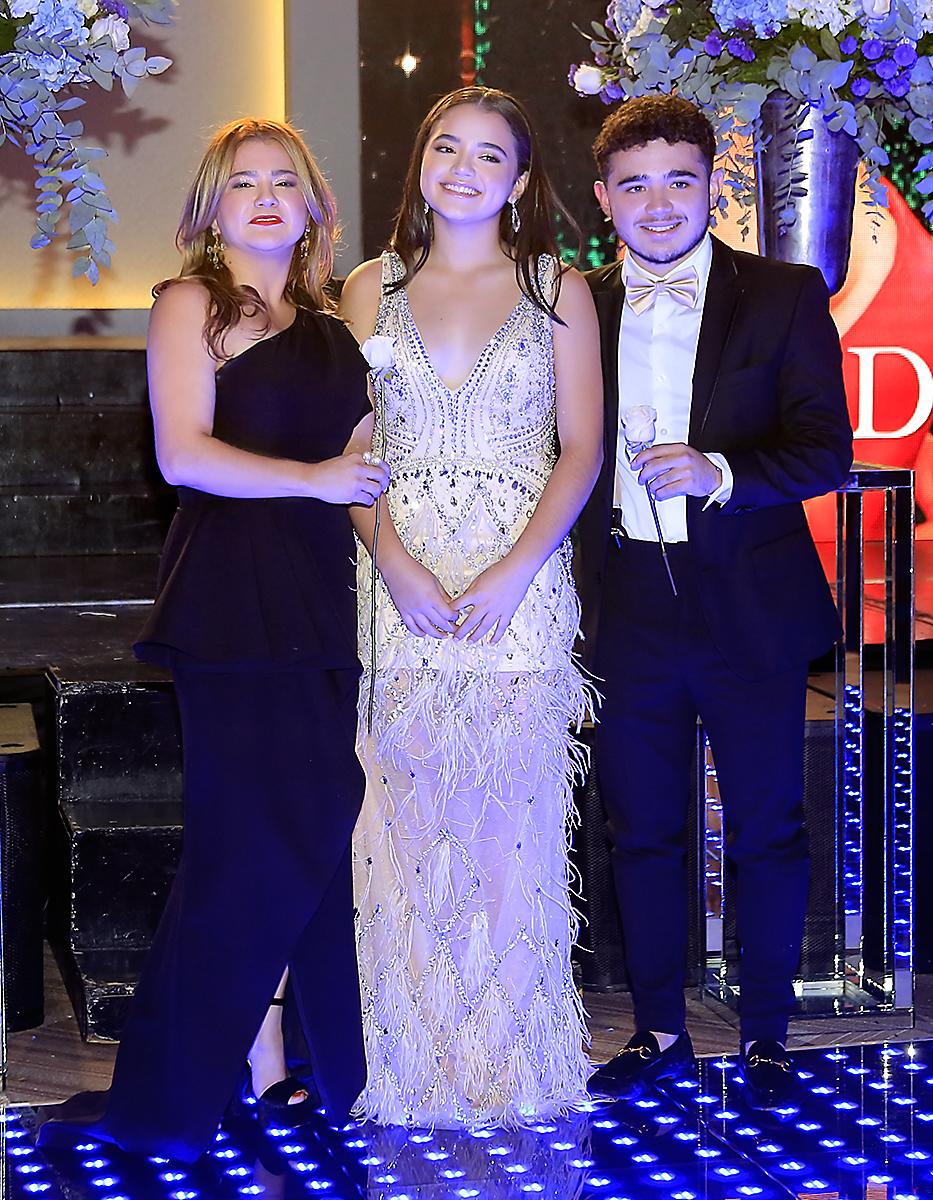 Trini, María José y René Fajardo.