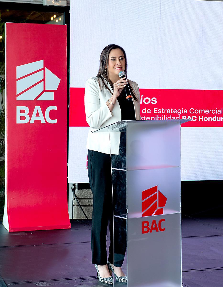 Valeria Ríos, vicepresidenta de Estrategia Comercial, Mercadeo y Sostenibilidad de BAC Honduras. Valeria Ríos, vicepresidenta de Estrategia Comercial, Mercadeo y Sostenibilidad de BAC Honduras.