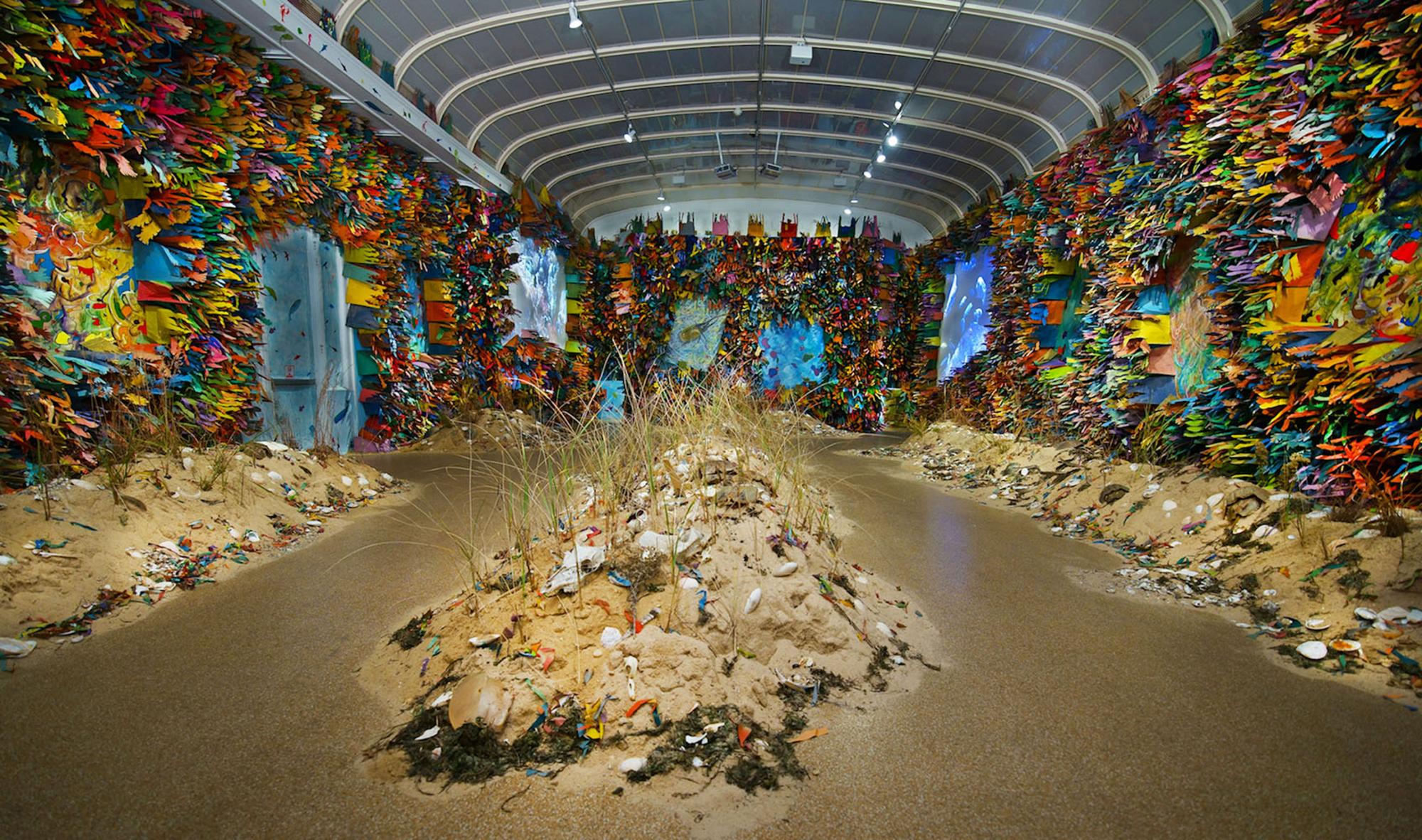 Instalación “Light of the Ocean”, 2018, Southampton Arts Center, New York. $!Instalación “Light of the Ocean”, 2018, Southampton Arts Center, New York.