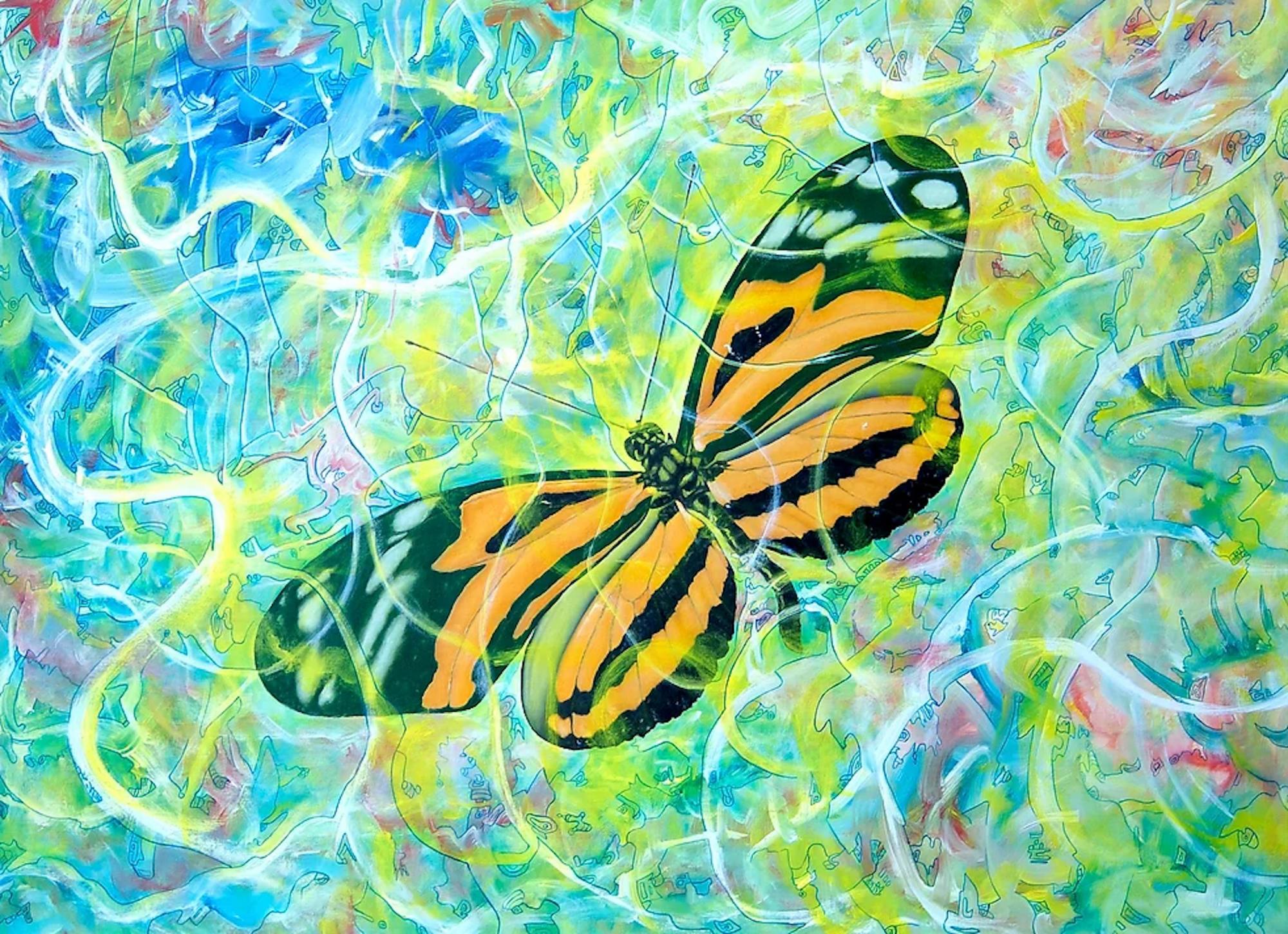 $!Su colección “Butterflies and Beetles” la realizó para crear conciencia de la extinción de los insectos.