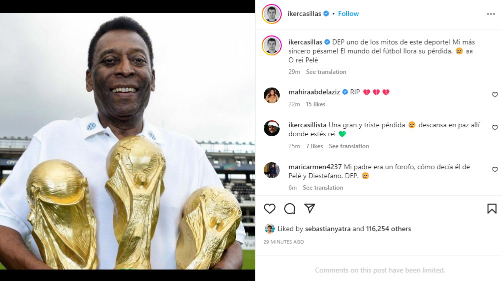 El mundo reacciona ante la muerte de Pelé