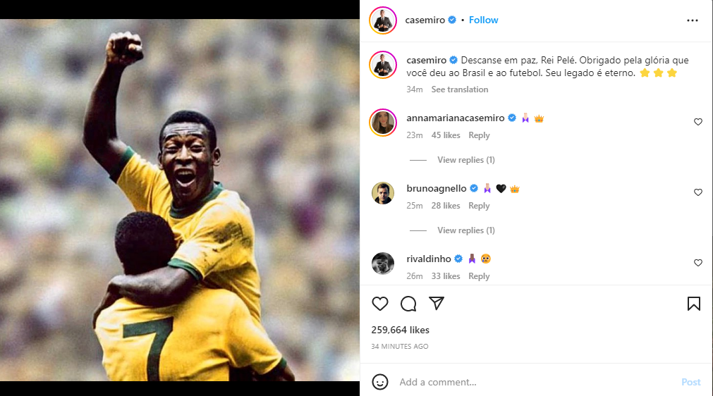 El mundo reacciona ante la muerte de Pelé