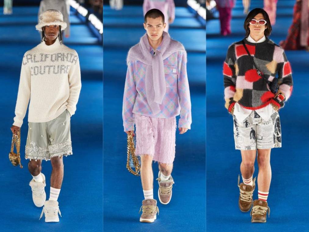 La presentación del desfile Cruise 2023 Menswear de Dior tuvo lugar en la playa de Venice, en donde Kim Jones y Eli Russell Linnetz unieron su creatividad para darnos un show inspirado en el océano. La colección presenta diseños cápsula muy teatrales, pero con inspiración moderna, algo que nunca se haya visto. La sastrería, el satín, la seda y las piezas acolchadas con toques de color gris no faltaron en la pasarela. Aquí te dejamos lo mejor de lo mejor.