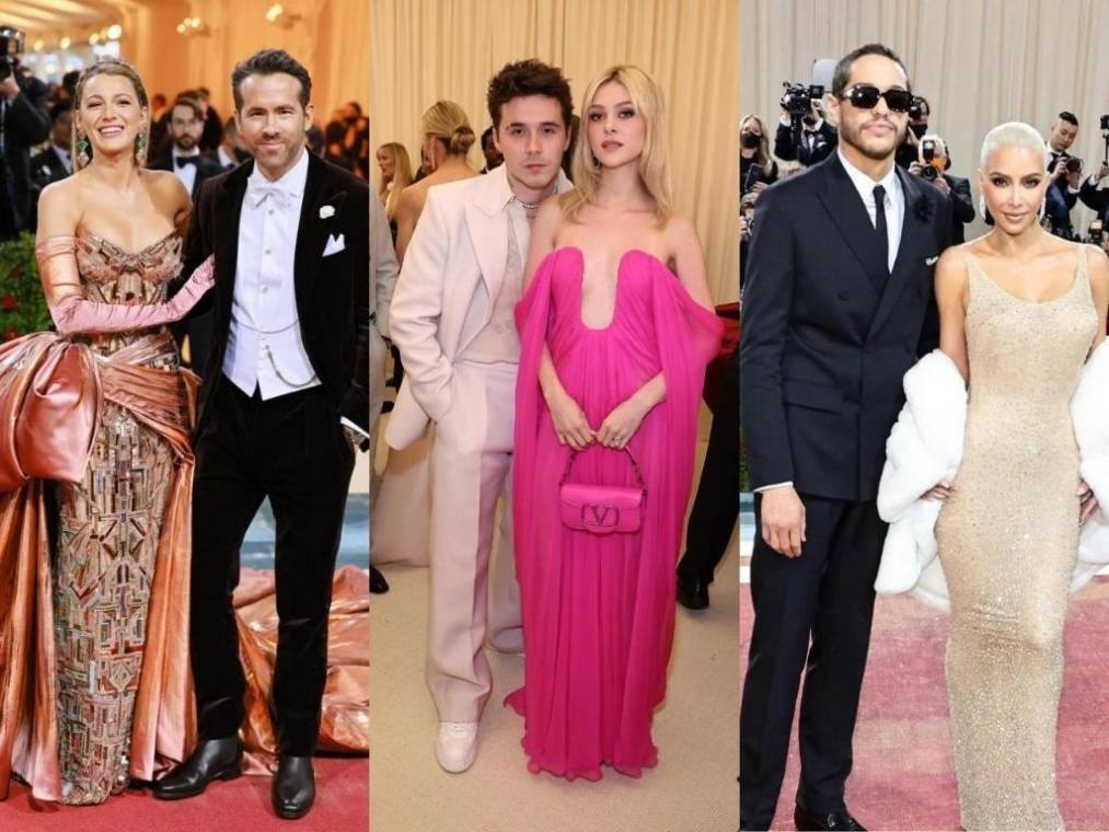 Love is in the air! La alfombra roja de la MET Gala 2022 se llenó de ternura cuando diversas parejas desfilaron con sus atuendo alusivos a la temática Gilded Glamour. Desde Ryan Reynolds impresionado por el reveal de su esposa Blake Lively hasta la primera aparición como esposos de Brooklyn Beckham y Nicola Peltz. Mira aquí las parejas más románticas de la MET Gala 2022