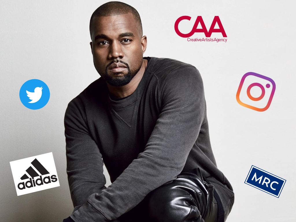 Marcas y personas que han dejado de trabajar con Kanye West