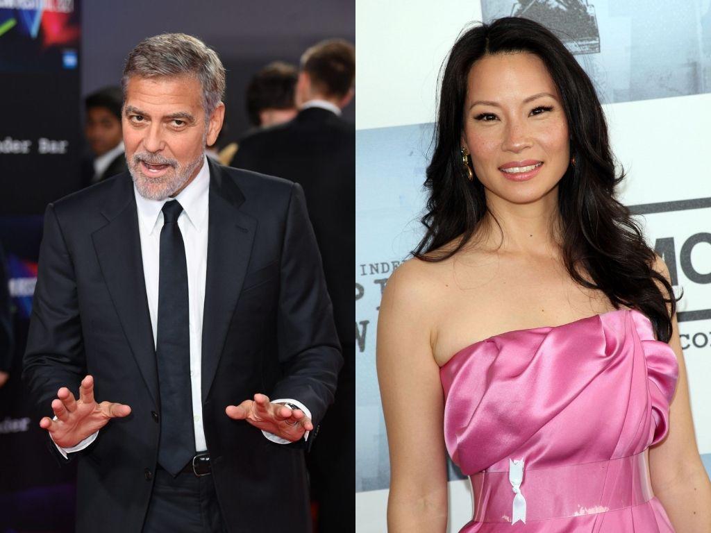 George Clooney y Lucy Liu. 